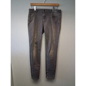 Benetton Jeans Skinny Fit Cotton Denim Medium Wash Gray Skinny Pin-up Size 32